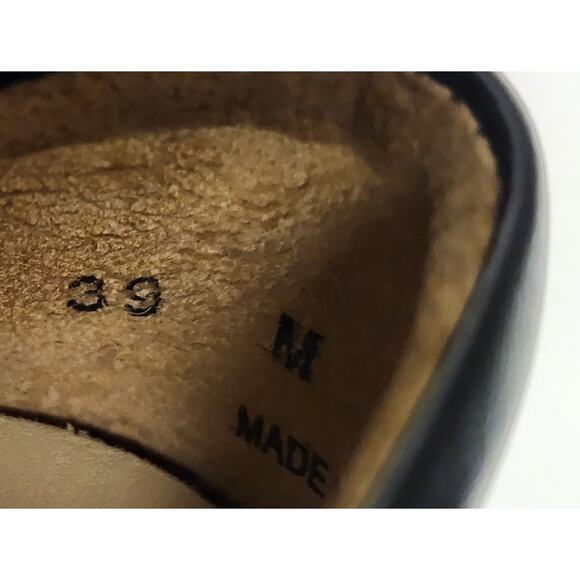 Ziera Vail Mary Jan Black Leather Heel Shoes size 39/US 9M - Picture 11 of 12